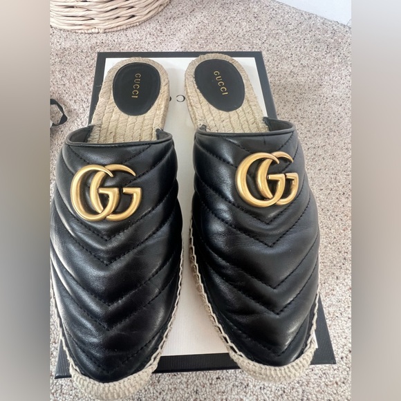 Gucci Napa Charlotte Leather Sandal Authentic - Picture 7 of 10